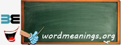 WordMeaning blackboard for i